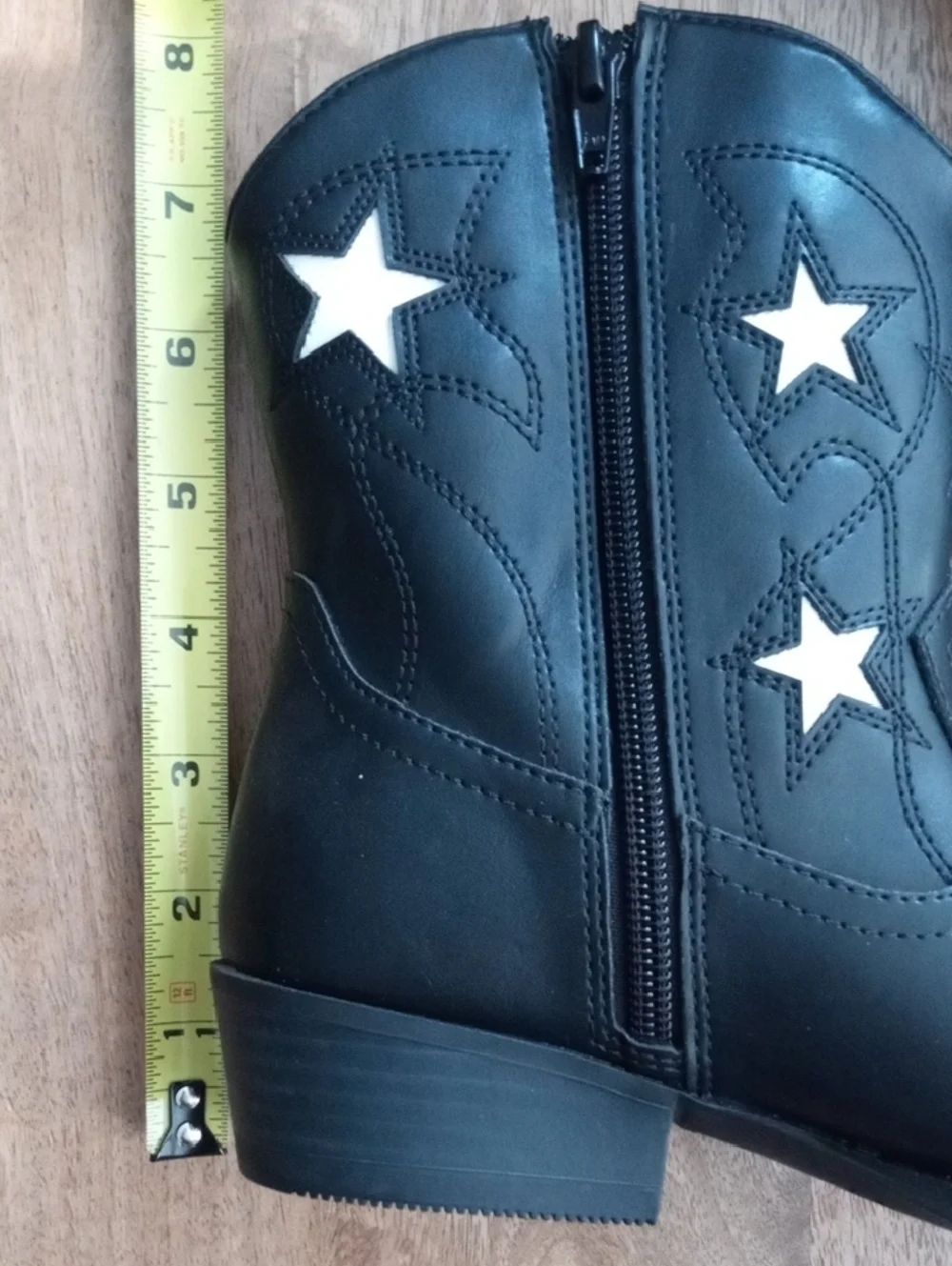 Wonder nation Black Boots with White Star Accents